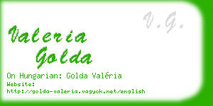valeria golda business card