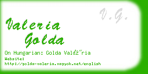 valeria golda business card